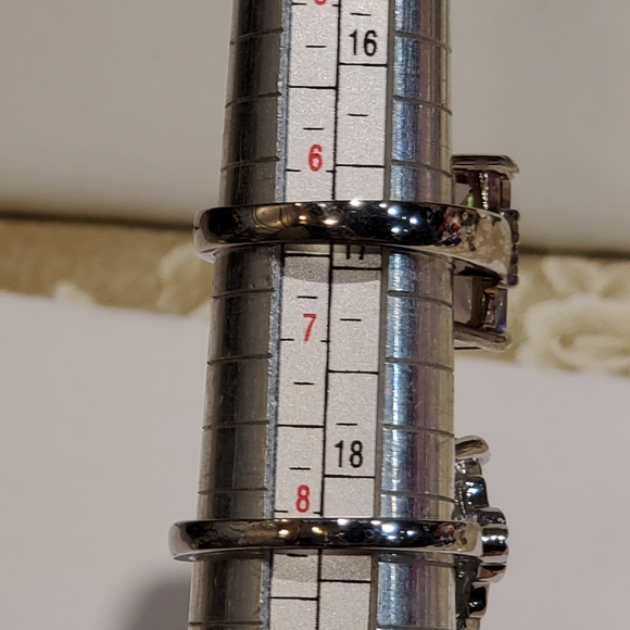 4.3CT PRINCESS CUT MYSTIC TOPAZ RING - Picture 12 of 12